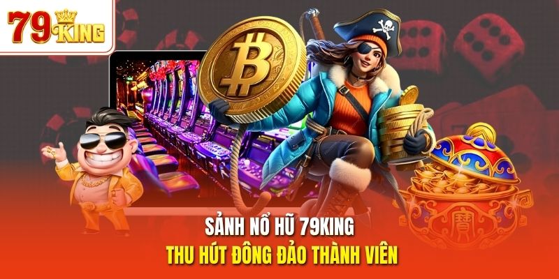 Sảnh nổ hũ 79King thu hút đông đảo thành viên